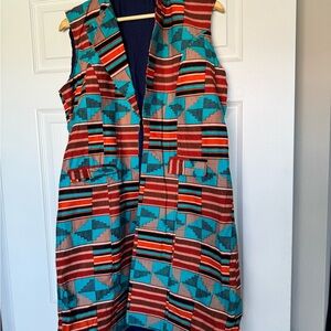 Colorful Geometric Patterned Dress